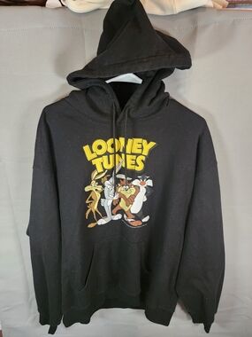 Looney Tunes Black XL Hoodie By Freeze.